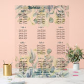 ホワイタルリリーとユーカリ アクリルサイン (ウェディング)