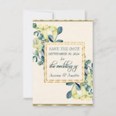 ホワイタルリリーとユーカリ セーブザデート (正面)