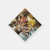 ホワイテールシカ スタンダードカクテルナプキン (角)