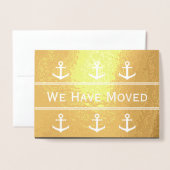 ホワイトいかり航海のの発表 箔カード (封筒付き正面)