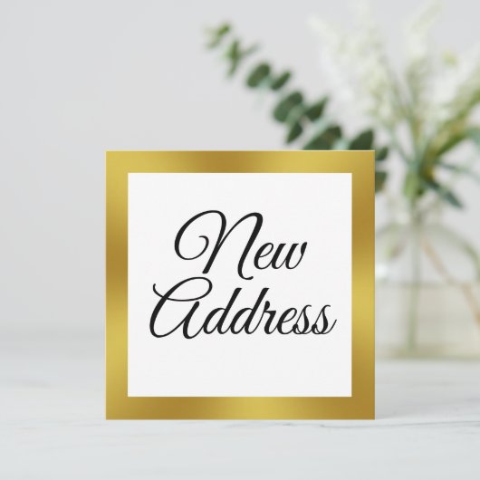 ホワイトおよびフェイク金ゴールドの移行発表 案内状 (スタンド正面)