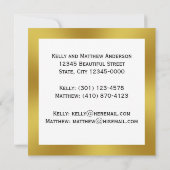 ホワイトおよびフェイク金ゴールドの移行発表 案内状 (裏面)