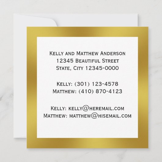 ホワイトおよびフェイク金ゴールドの移行発表 案内状 (裏面)