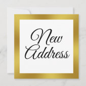 ホワイトおよびフェイク金ゴールドの移行発表 案内状 (正面)