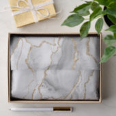 ホワイトおよび金ゴールドグリッターのエージェント抽象芸術 薄葉紙 (ギフト)