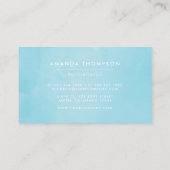 ホワイトさくらんぼの花フローラ 名刺 (裏面)