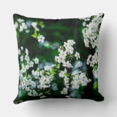 ホワイトさくらんぼフラズグリーン葉ズ クッション (裏面)