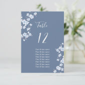 ホワイトさくらんぼフラズダスティーブルー座席表 招待状 (スタンド正面)