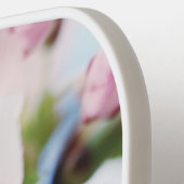 ホワイトさくらんぼフローラ ピックルボールラケット (左詳細)