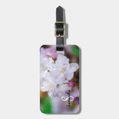 ホワイトさくらんぼブロッサムラゲッジタグ ラゲッジタグ (正面縦)