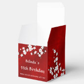 ホワイトさくらんぼブロッサムレッドサンキュー誕生日 フェイバーボックス (オープン)