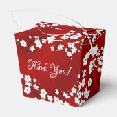ホワイトさくらんぼブロッサムレッドサンキュー誕生日 フェイバーボックス (裏面サイド)