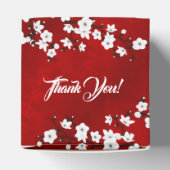 ホワイトさくらんぼブロッサムレッドサンキュー誕生日 フェイバーボックス (上部)