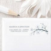 ホワイトさくらんぼ結婚の花 ラベル (インサイチュ)