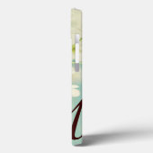 ホワイトさくらんぼ花花モノグラムIPADケース Case-Mate iPhoneケース (裏面 / 左)