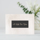 ホワイトつや消し大理石エレガントスパギフト証明書 (スタンド正面)