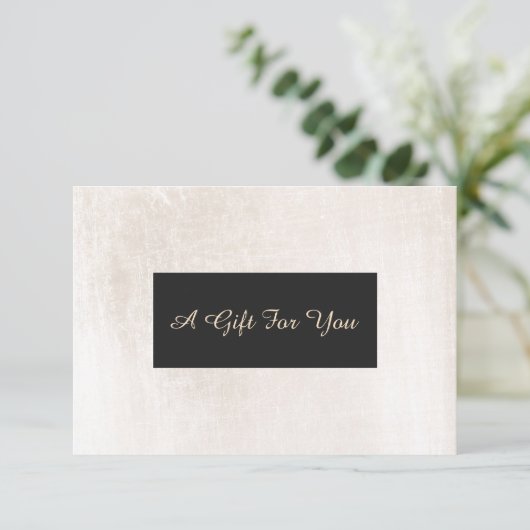 ホワイトつや消し大理石エレガントスパギフト証明書 (スタンド正面)