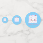 ホワイトつや消し散布お誕生日ケーキ コンフェッティ (裏面)