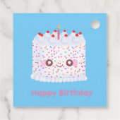 ホワイトつや消し散布お誕生日ケーキ フェイバータグ (裏面)