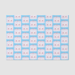 ホワイトつや消し散布お誕生日ケーキ 薄葉紙