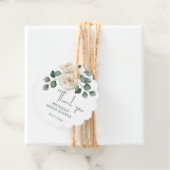 ホワイトとグリーンのバラありがとう フェイバータグ (インサイチュ)