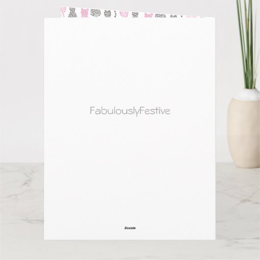 ホワイトとグレーのスケッチキャットギフトアイディア カード (裏面)