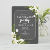 ホワイトとグレーの招待状 招待状 (スタンド正面)