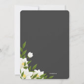 ホワイトとグレーの招待状 招待状 (裏面)