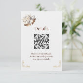 ホワイトとゴールドのベル詳細封入 エンクロージャーカード (スタンド正面)