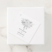 ホワイトとシルバーのヴィンテージ結婚バラ フェイバータグ (インサイチュ)