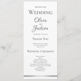 ホワイトとシルバー結婚グレー プログラム