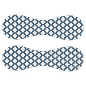 ホワイトとネイビーブルートレリス、ラティス、クローバー ソフトボール (パネル)