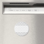 ホワイトとパステルグレーダマスクデザイン。 マグネット (インサイチュ (食洗機))