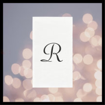 ホワイトとブラックモノグラムのエレガントシンプルのシック