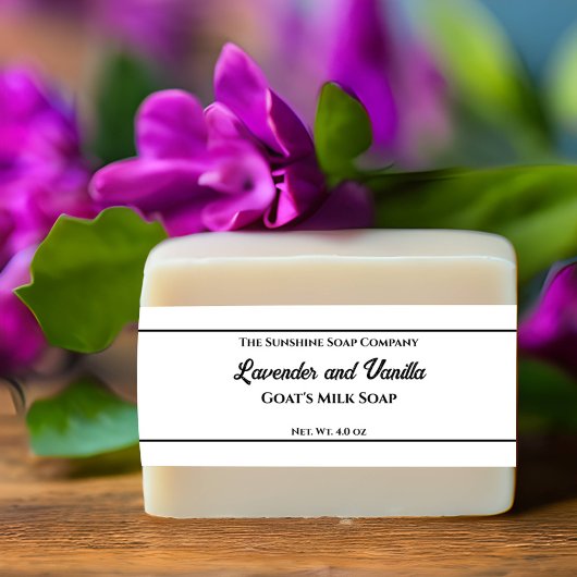 ホワイトとブラック文字ソープベリーバンド 招待状ベリーバンド