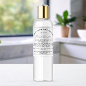 ホワイトとブラック文字化粧品付きラベル2.5インチx 2.5インチ シール