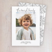 ホワイトと写真縁ど-シンプル Merry Christmas シーズンカード