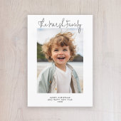 ホワイトと写真縁ど-シンプル Merry Christmas シーズンカード