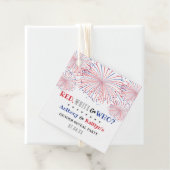 ホワイトと誰が?7月4日ジェンダー発表パーティー フェイバータグ (インサイチュ)