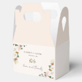 ホワイトと赤面ピンクマグノリアフローラ結婚ズ フェイバーボックス (オープン)