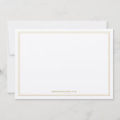 ホワイトと金ゴールドエレガントホリ企業のーパーティー 招待状 (裏面)