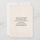 ホワイトと金ゴールドカボチャの水彩ありがとう サンキューカード (裏面)