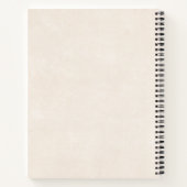 ホワイトと金ゴールドカボチャの水色 ノートブック (裏面)