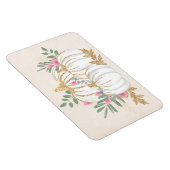 ホワイトと金ゴールドカボチャの水色 マグネット (右側)