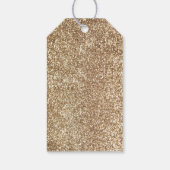 ホワイトと金ゴールドカボチャ秋シップSipホレー ギフトタグ (裏面)