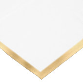 ホワイトと金ゴールドクラウンクレストパーソナライズされた テーブルクロス (アングル)