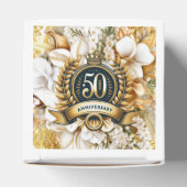 ホワイトと金ゴールドフローラ50周年記念 フェイバーボックス (上部)