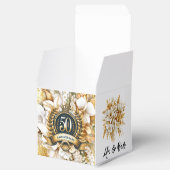 ホワイトと金ゴールドフローラ50周年記念 フェイバーボックス (オープン)