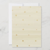 ホワイトと金ゴールド秋インラブブライダルシャワー招待状 招待状 (裏面)