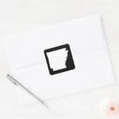 ホワイトのアルカンソー州 スクエアシール (封筒)